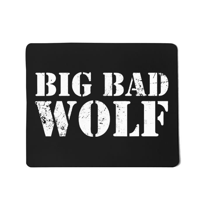 Big Bad And Wolf Funny Wolves Werewolf Cool Dog Mousepad