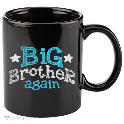 Big Brother Again Sibling Older Son Gift Boy 11oz C Handle Ceramic Mug