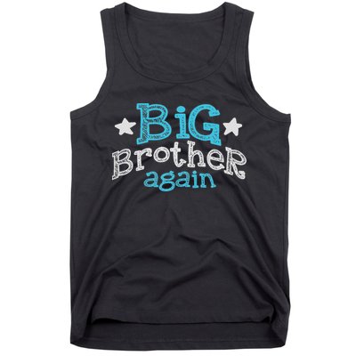 Big Brother Again Sibling Older Son Gift Boy Tank Top