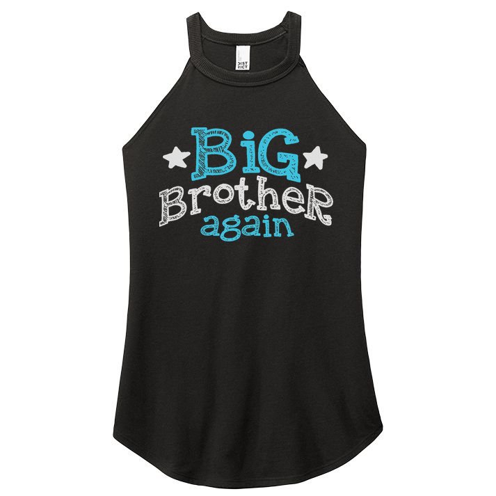 Big Brother Again Sibling Older Son Gift Boy Women's Perfect Tri Rocker Tank