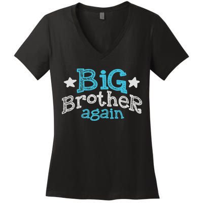 Big Brother Again Sibling Older Son Gift Boy Women's V-Neck T-Shirt