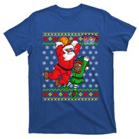 Basketball Black African American Santa Claus Dunk Elf Cool Gift T-Shirt