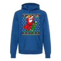 Basketball Black African American Santa Claus Dunk Elf Cool Gift Premium Hoodie