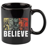Believe Bigfoot Alien Loch Ness Monster Funny Retro Cryptids 11oz C Handle Ceramic Mug