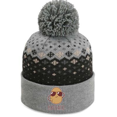 Brotato Brother And Potato Friendship Funny Potato Day The Baniff Cuffed Pom Beanie