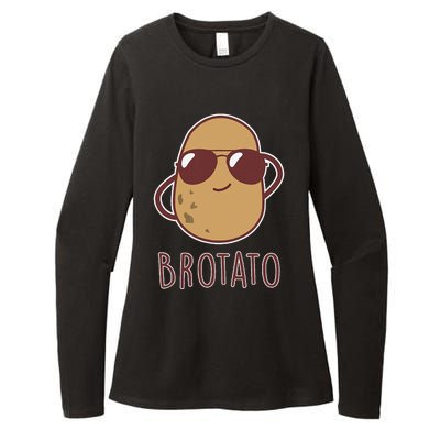 Brotato Brother And Potato Friendship Funny Potato Day Womens CVC Long Sleeve Shirt