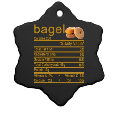 Bagel Ceramic Star Ornament