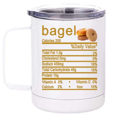 Bagel 12 oz Stainless Steel Tumbler Cup