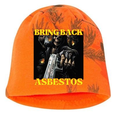 Bring Back Asbestos Funny Cringe Hard Skeleton Meme Kati - Camo Knit Beanie