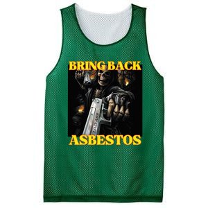 Bring Back Asbestos Funny Cringe Hard Skeleton Meme Mesh Reversible Basketball Jersey Tank