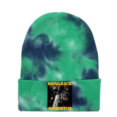 Bring Back Asbestos Funny Cringe Hard Skeleton Meme Tie Dye 12in Knit Beanie