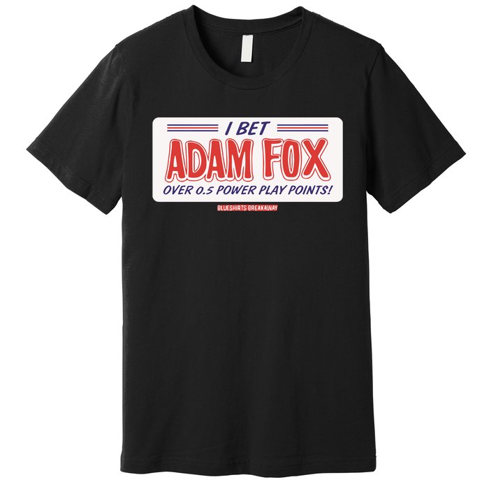 Blueshirts Breakaway Adam Fox Pp Points Bet Premium T-Shirt