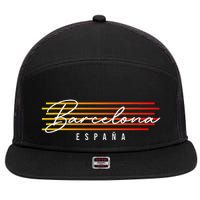 Barcelona 7 Panel Mesh Trucker Snapback Hat