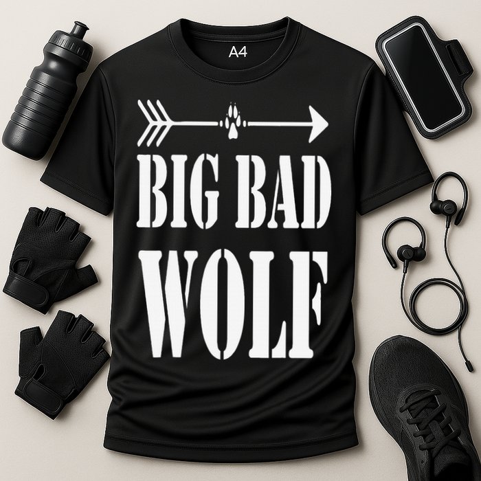 Big Bad and Wolf Funny Wolves Werewolf Cool Dog Cooling Performance Crew T-Shirt