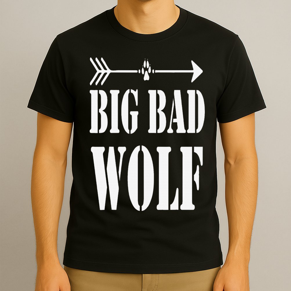 Big Bad and Wolf Funny Wolves Werewolf Cool Dog T-Shirt