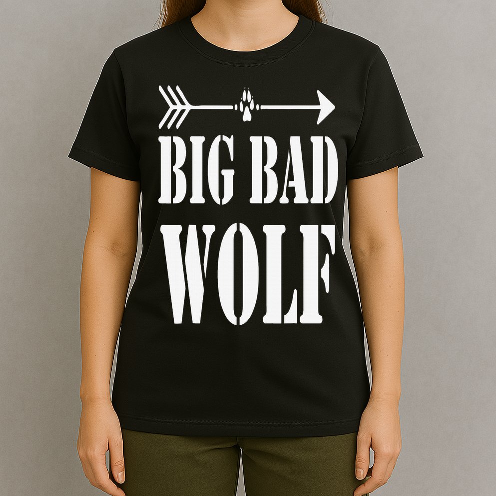 Big Bad and Wolf Funny Wolves Werewolf Cool Dog T-Shirt