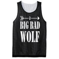 Big Bad and Wolf Funny Wolves Werewolf Cool Dog Mesh Reversible Basketball Jersey Tank