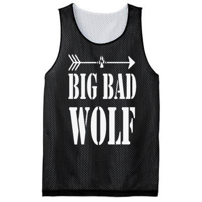 Big Bad and Wolf Funny Wolves Werewolf Cool Dog Mesh Reversible Basketball Jersey Tank