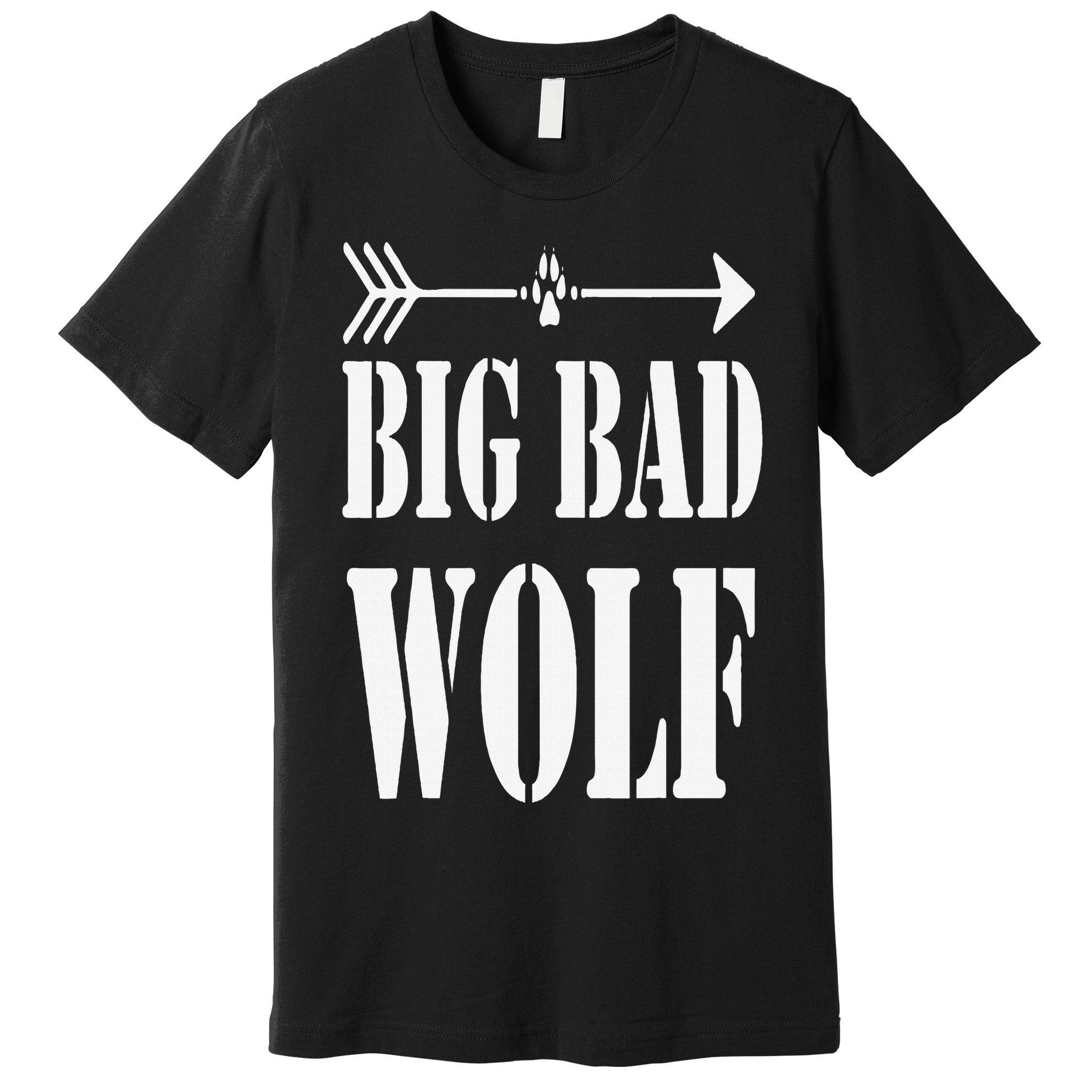 Big Bad and Wolf Funny Wolves Werewolf Cool Dog Premium T-Shirt