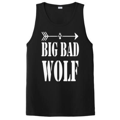 Big Bad and Wolf Funny Wolves Werewolf Cool Dog PosiCharge Competitor Tank