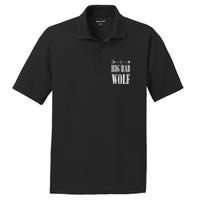 Big Bad and Wolf Funny Wolves Werewolf Cool Dog PosiCharge RacerMesh Polo