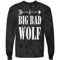 Big Bad and Wolf Funny Wolves Werewolf Cool Dog Tie-Dye Long Sleeve Shirt