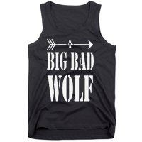 Big Bad and Wolf Funny Wolves Werewolf Cool Dog Tank Top