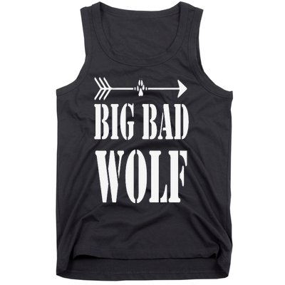 Big Bad and Wolf Funny Wolves Werewolf Cool Dog Tank Top