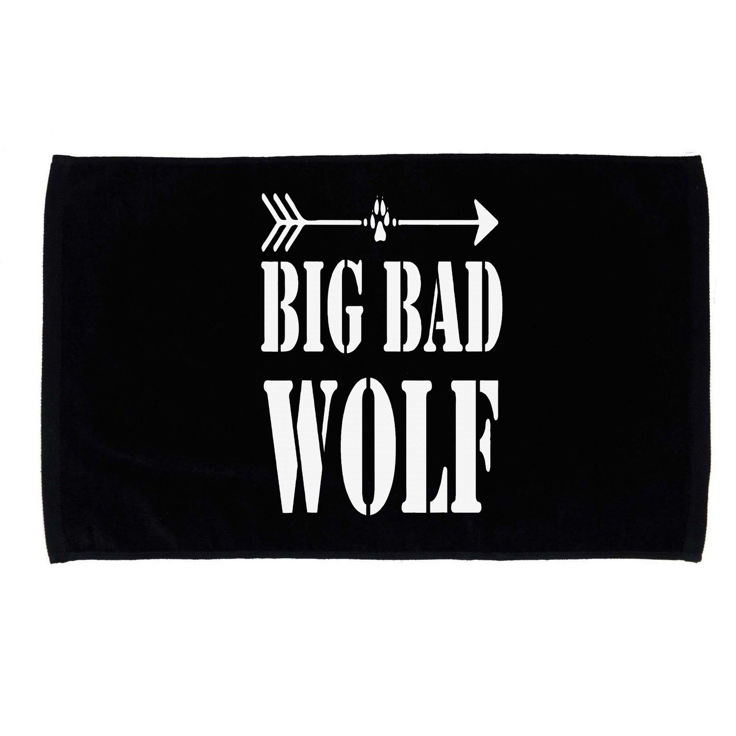 Big Bad and Wolf Funny Wolves Werewolf Cool Dog Microfiber Hand Towel