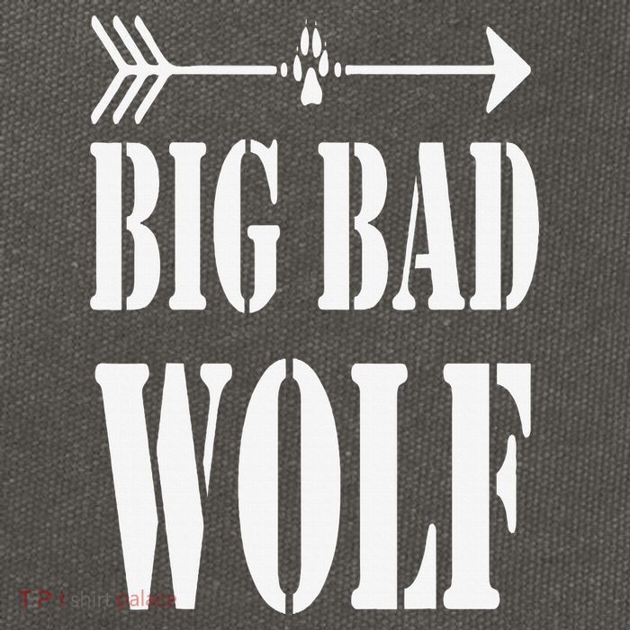 Big Bad and Wolf Funny Wolves Werewolf Cool Dog Cotton Canvas Backpack