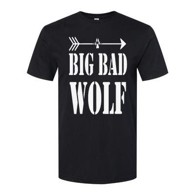 Big Bad and Wolf Funny Wolves Werewolf Cool Dog Softstyle CVC T-Shirt