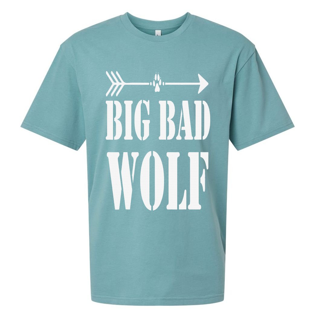 Big Bad and Wolf Funny Wolves Werewolf Cool Dog Sueded Cloud Jersey T-Shirt