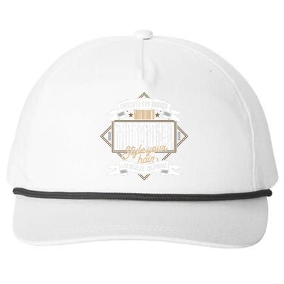 Barbershop Snapback Five-Panel Rope Hat