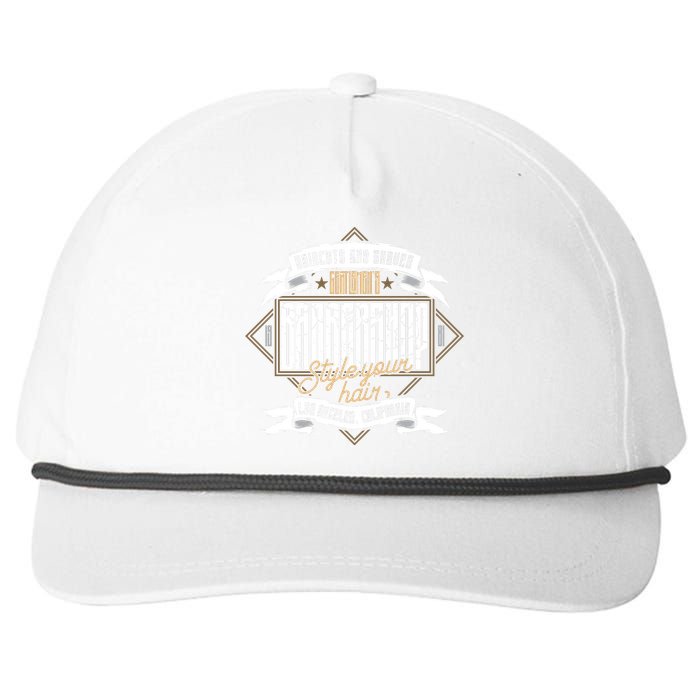 Barbershop Snapback Five-Panel Rope Hat