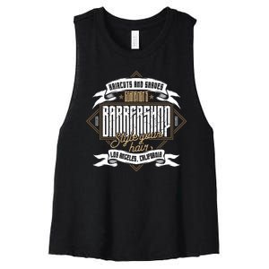 Barbershop Women's Racerback Cropped Tank