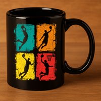 Basketball 11oz C Handle Ceramic Mug