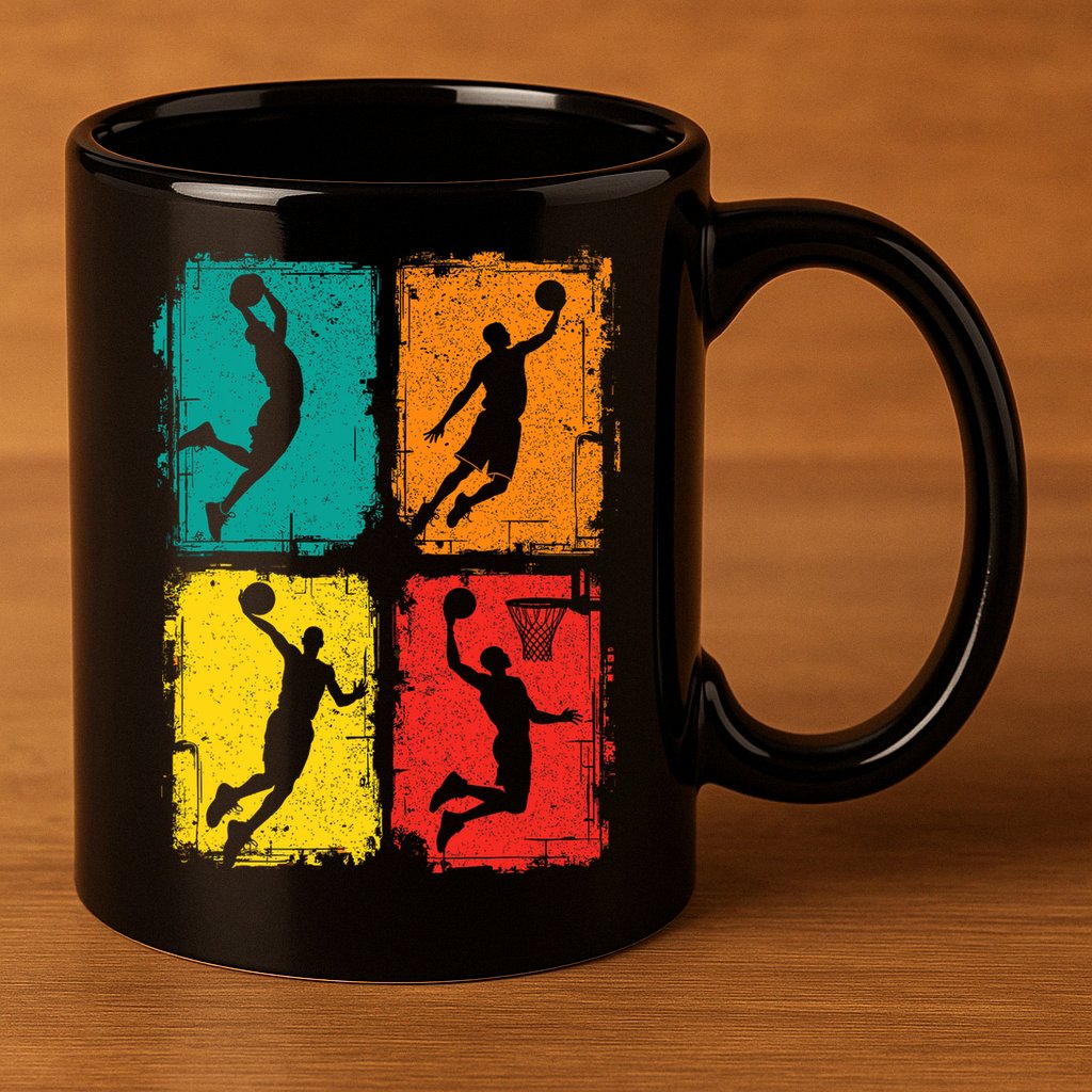 Basketball 11oz C Handle Ceramic Mug