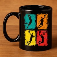 Basketball 11oz C Handle Ceramic Mug
