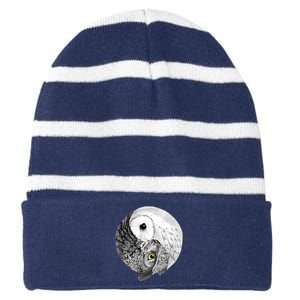 Balance Striped Beanie with Solid Band