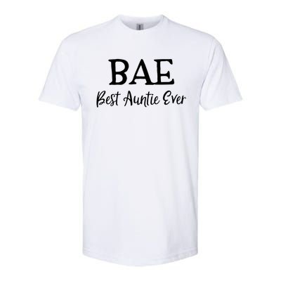 Bae Best Auntie Ever Aunt Mothers Day Christmas Gift Softstyle CVC T-Shirt