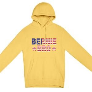 Bernie Bro American Flag Sanders 2020 Merica Feel Bern Meaningful Gift Premium Pullover Hoodie