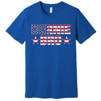 Bernie Bro American Flag Sanders 2020 Merica Feel Bern Meaningful Gift Premium T-Shirt