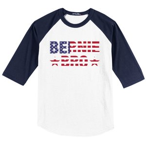 Bernie Bro American Flag Sanders 2020 Merica Feel Bern Meaningful Gift Baseball Sleeve Shirt