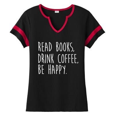 Book Books And Coffee Bookworm Funny Gift Ladies Halftime Notch Neck Tee