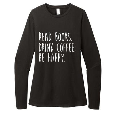 Book Books And Coffee Bookworm Funny Gift Womens CVC Long Sleeve Shirt