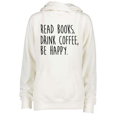 Book Books And Coffee Bookworm Funny Gift Womens Funnel Neck Pullover Hood