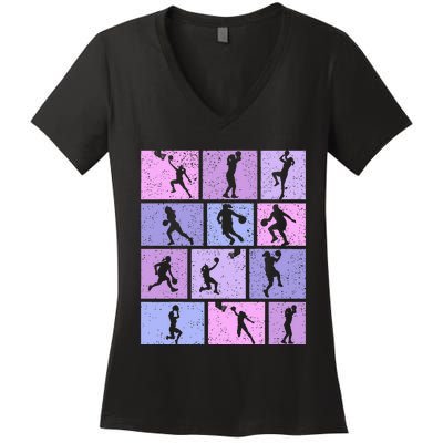 Basketball Women's V-Neck T-Shirt