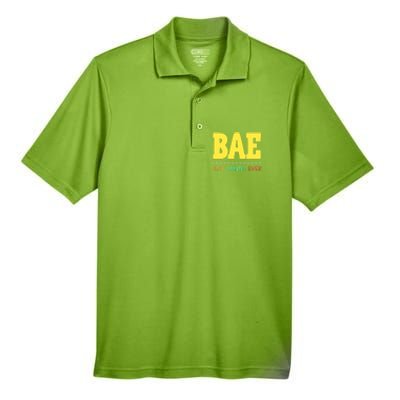 Bae Best Auntie Ever Bae Aunt Best Aunt Funny Auntie Funny Gift Men's Origin Performance Piqué Polo