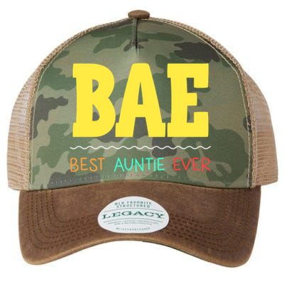 Bae Best Auntie Ever Bae Aunt Best Aunt Funny Auntie Funny Gift Legacy Tie Dye Trucker Hat