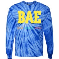 Bae Best Auntie Ever Bae Aunt Best Aunt Funny Auntie Funny Gift Tie-Dye Long Sleeve Shirt